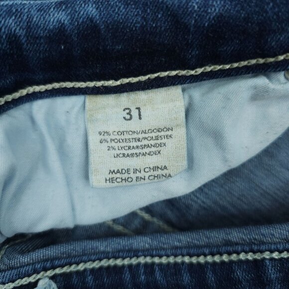 Buckle BKE Gabby Jeans Cropped Capri Size 31 High Rise Stretch Dark Wash Denim - Picture 4 of 12